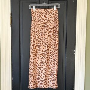Free people stain Leopard Print skirt